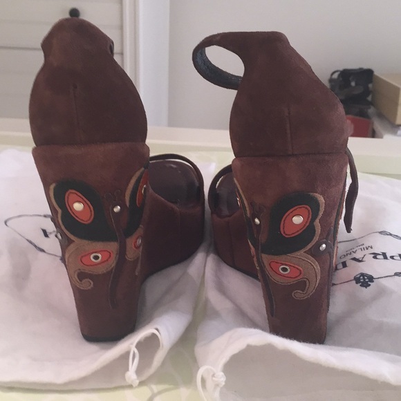 Prada suede wedges - Picture 3 of 8